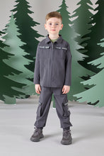 Load image into Gallery viewer, Mitch &amp; Son Junior AW24 Poly Zipper TRACKSUIT 612 Calvin DARK Grey