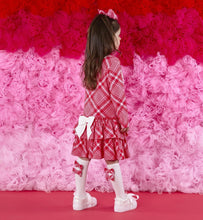 Load image into Gallery viewer, ADee AW25 Check Triple Frill Dress 704 Liberty Red