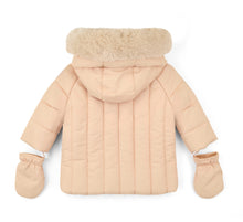 Load image into Gallery viewer, Mitch &amp; Son AW25 Fur Trimmed Padded Jacket 701 Mikey Latte Beige