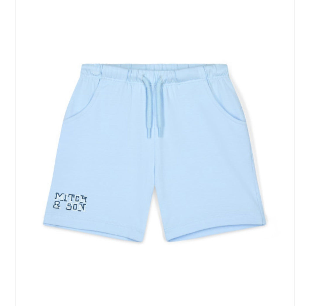 MITCH & SON SS25 FRED LOGO SHORT MS25119 Sky