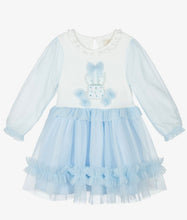 Load image into Gallery viewer, Caramelo Kids AW25 Graphic Dress Sky 3421103