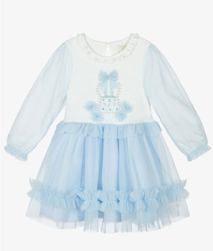 Caramelo Kids AW25 Graphic Dress Sky 3421103