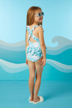 Load image into Gallery viewer, ADee SS24 Pearl Print Swimsuit 716 Ariel Aruba Blue