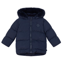 Load image into Gallery viewer, Mitch &amp; Son AW24 Padded Faux Fur Jacket 501 Barry Dark Navy