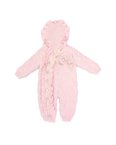 Caramelo Kids AW25 Knitted Snowsuit 2083179 Pink