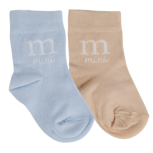 Mini Mitch & Son AW24 2 Pack of Socks Dean 705 Pale Blue