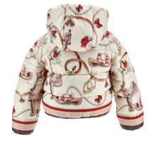 Load image into Gallery viewer, Monnalisa AW26 Monnalisa Girls Toy Story Padded Hooded Jacket - Ivory Multi