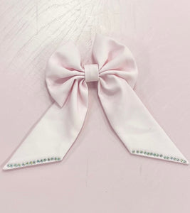 Caramelo AW25 Diamonte Hair Bow with Alligator Clip Pink 349758