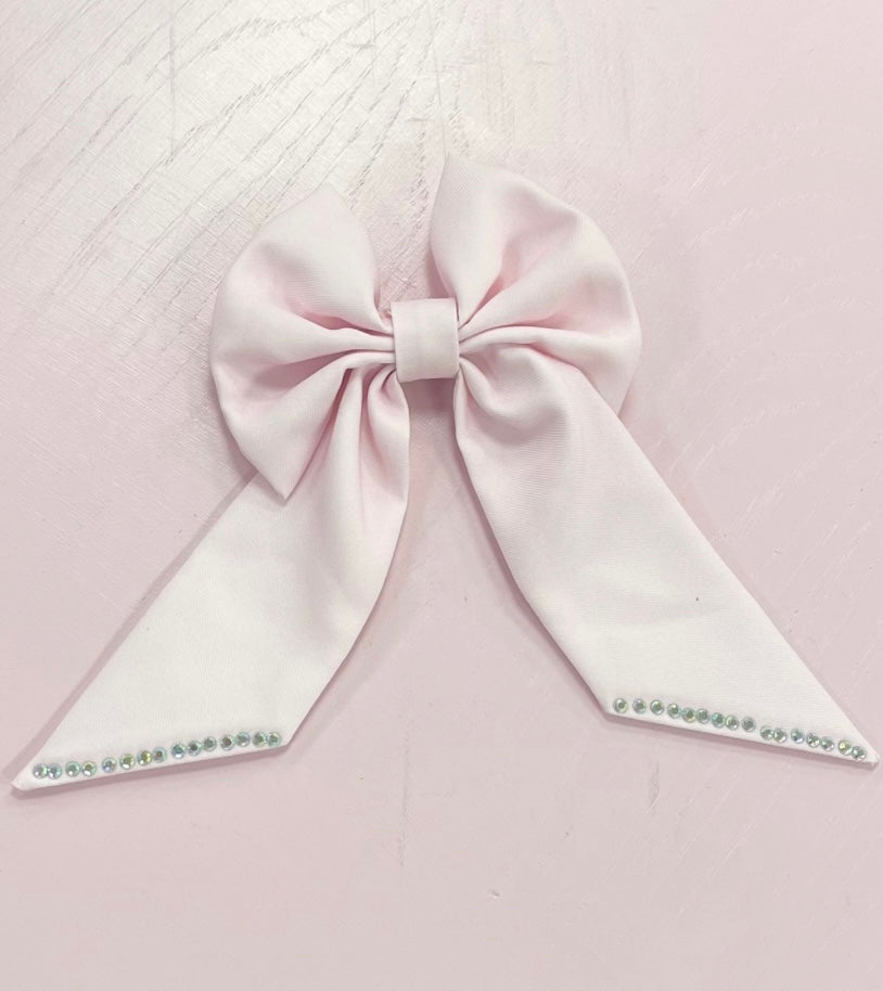 Caramelo AW25 Diamonte Hair Bow with Alligator Clip Pink 349758