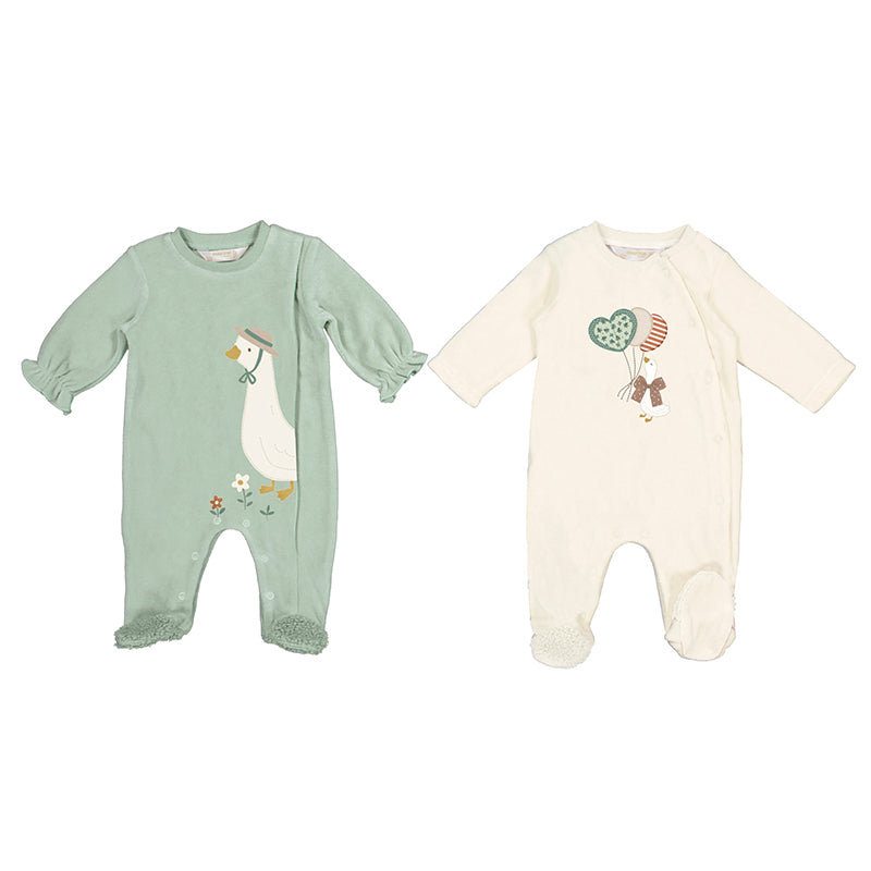 Mayoral AW24 Newborn Collection 2 Pack Soft Bodysuit Set Bamboo 2781