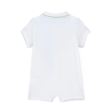 Load image into Gallery viewer, Mini Mitch SS26 Nash Polo Romper 005 Bright White