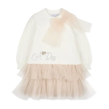 Load image into Gallery viewer, ADee AW26  Brandy Tulle Bow Dress 711 Snow White