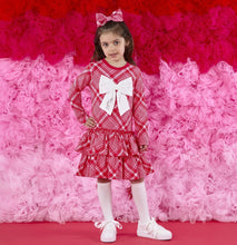 Load image into Gallery viewer, ADee AW25 Check Triple Frill Dress 704 Liberty Red
