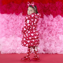 Load image into Gallery viewer, ADee AW25 Heart Print Bow Jacket 202 Lauren Red