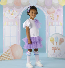 Load image into Gallery viewer, ADee SS26 Sparkle Tulle Frill Dress 706 Bright White