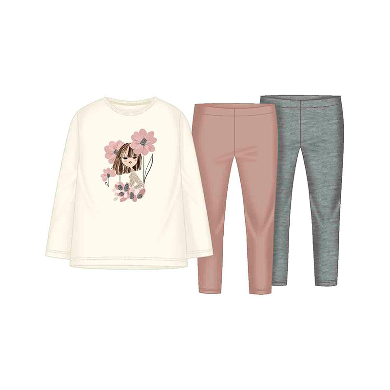 Mayoral AW25 3 Piece Legging Set Makeup 4724