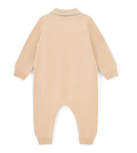Load image into Gallery viewer, Mitch &amp; Son AW25 Knitted Polo Romper 707 Mack Latte Beige