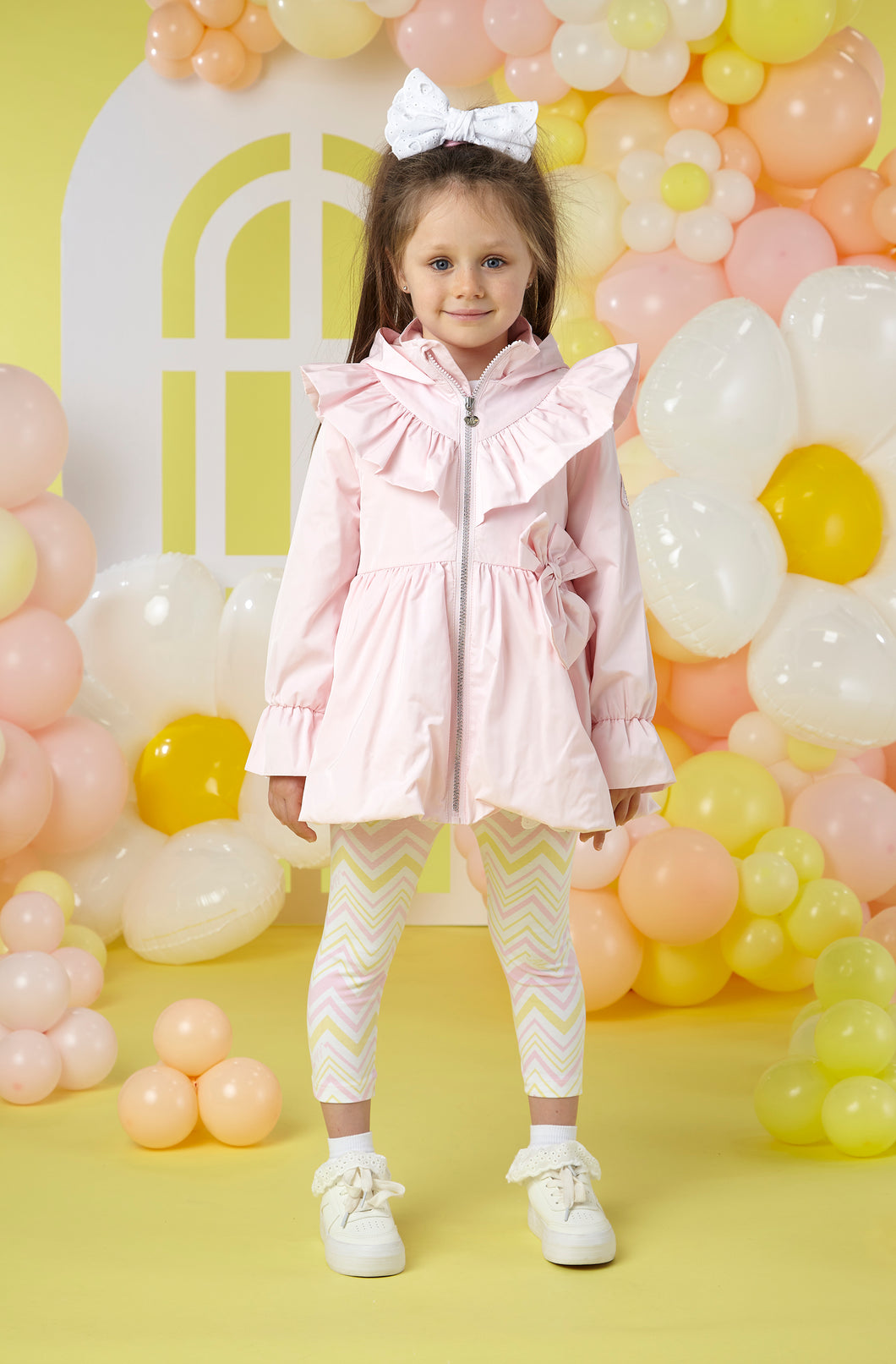 ADee SS24 Solid Bow Jacket Natalie 204 Pink Fairy