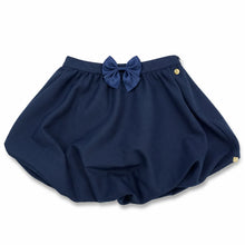 Load image into Gallery viewer, Caramelo school wear 3453117 Navy bow detail bubble skirt AW26