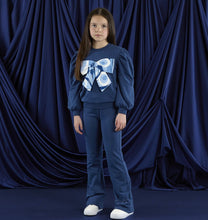 Load image into Gallery viewer, ADee AW25 Bow Flare Tracksuit Navy 523 Luna