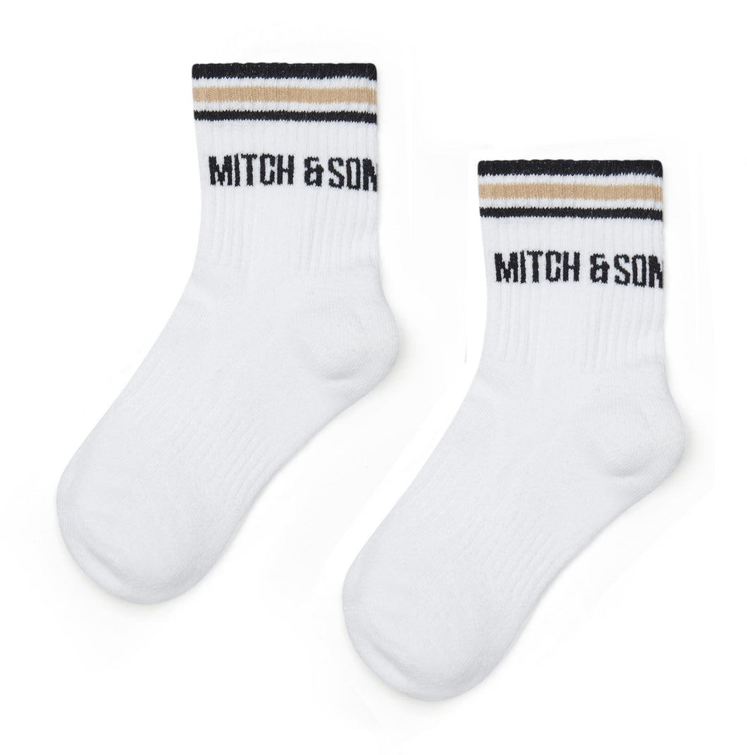 Mitch & Son AW25 618 Snow White Lawson Sport Sock