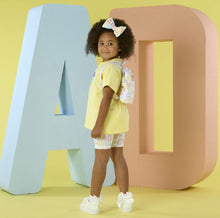 Load image into Gallery viewer, ADee SS26 Initial Print  Cycling Short Set Saz 517 Lemon Cake
