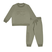 Load image into Gallery viewer, Mitch &amp; Son Junior AW24 Embossed Tracksuit 605 Christian Khaki