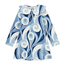 Load image into Gallery viewer, ADee AW25 Swirll Print Jersey Dress 721 Nora Powder Blue