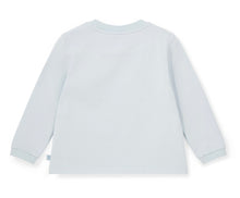 Load image into Gallery viewer, Mitch &amp; Son AW25 Crest Embroidery Long Sleeve Top 415 Jonah  Blue