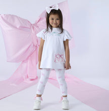 Load image into Gallery viewer, ADee SS26  Handbag Legging Set with back insert. 507 Rita Bright White