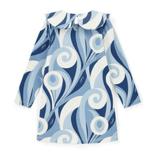Load image into Gallery viewer, ADee AW25 Swirll Print Jersey Dress 721 Nora Powder Blue