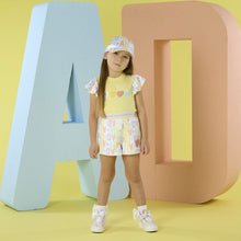 Load image into Gallery viewer, ADee SS26 Initial Print Short Set Sienna 516 Lemon Cake