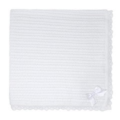 Blues Baby AW23 White Shawl with Bow