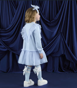 ADee AW25 Sweat Tulle Dress 716 Lacey Powder Blue