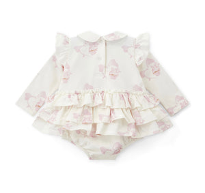 Little A AW25 Cupcake Print Romper 310 Journey Snow White