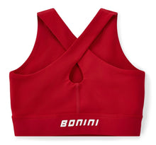 Load image into Gallery viewer, Bonini AW25 Crop Sport Top Vibrant Red Aspire 004