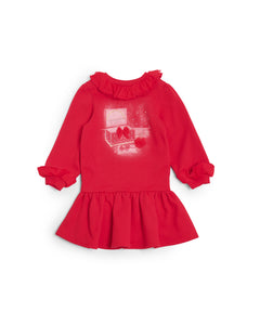 Caramelo Kids AW25 Jewellery Box Sweat Dress Red 3421118