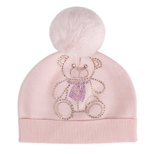 Load image into Gallery viewer, ADee AW24 Knitted Pom Pom Teddy Hat 925 Sabrina Pink