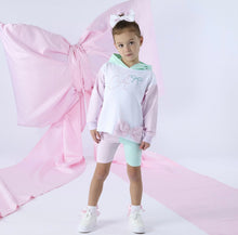 Load image into Gallery viewer, ADee SS26 Hoody Cycling Short Set 505 Bright White Reese