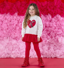 Load image into Gallery viewer, ADee AW25 Sweat Tulle Legging Set 504 Lucia Red