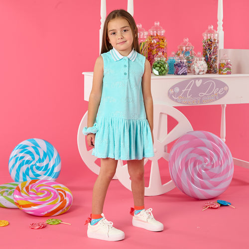 ADee SS25 Terry Tennis Dress Terrie Turquoise 715