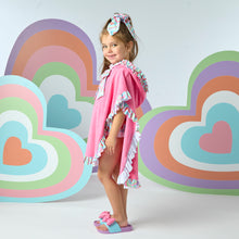 Load image into Gallery viewer, ADee SS25 Frill Poncho 102 Pink Gloss Bubbles