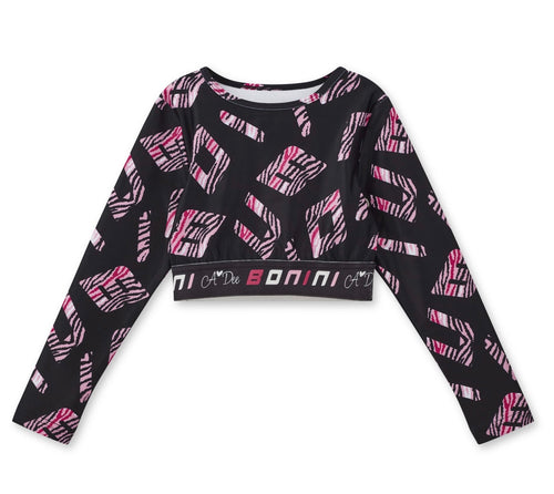 Bonini AW25 Long Sleeve Sports Top 306 Black Power