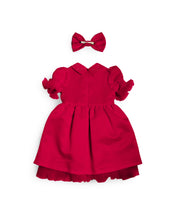 Load image into Gallery viewer, Caramelo Kids AW25 Bow Party Dress 0321243 Red