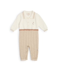 Caramelo Kids AW25 Knitted ALL IN ONE 2050182 Mink
