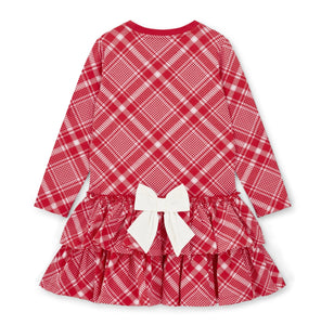 ADee AW25 Check Triple Frill Dress 704 Liberty Red