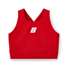 Load image into Gallery viewer, Bonini AW25 Crop Sport Top Vibrant Red Aspire 004