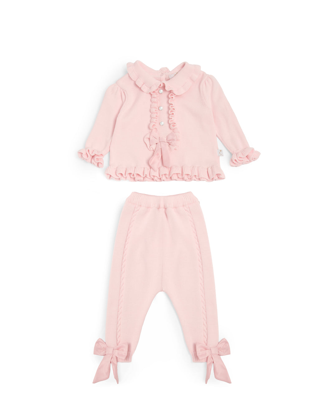 Caramelo Kids AW25 Knitted Co-ord 2056180 Pink