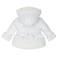 Load image into Gallery viewer, Little A AW24  Faux Fur Padded Jacket Honey 301 Snow White