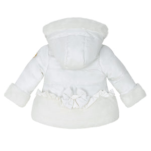 Little A AW24  Faux Fur Padded Jacket Honey 301 Snow White